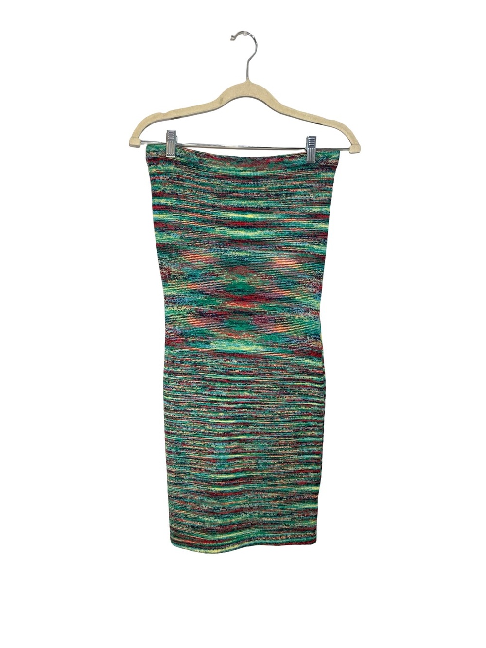 Vertigo Paris Multicolor Strapless Knit Dress